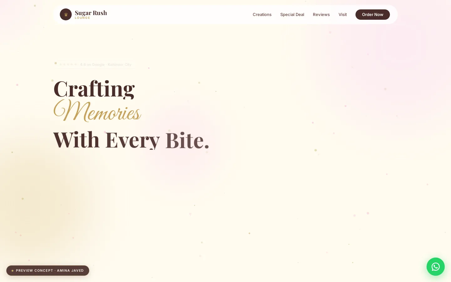 Sugar Rush Lounge website